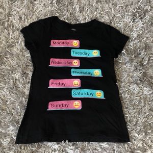 Girls black t-shirt